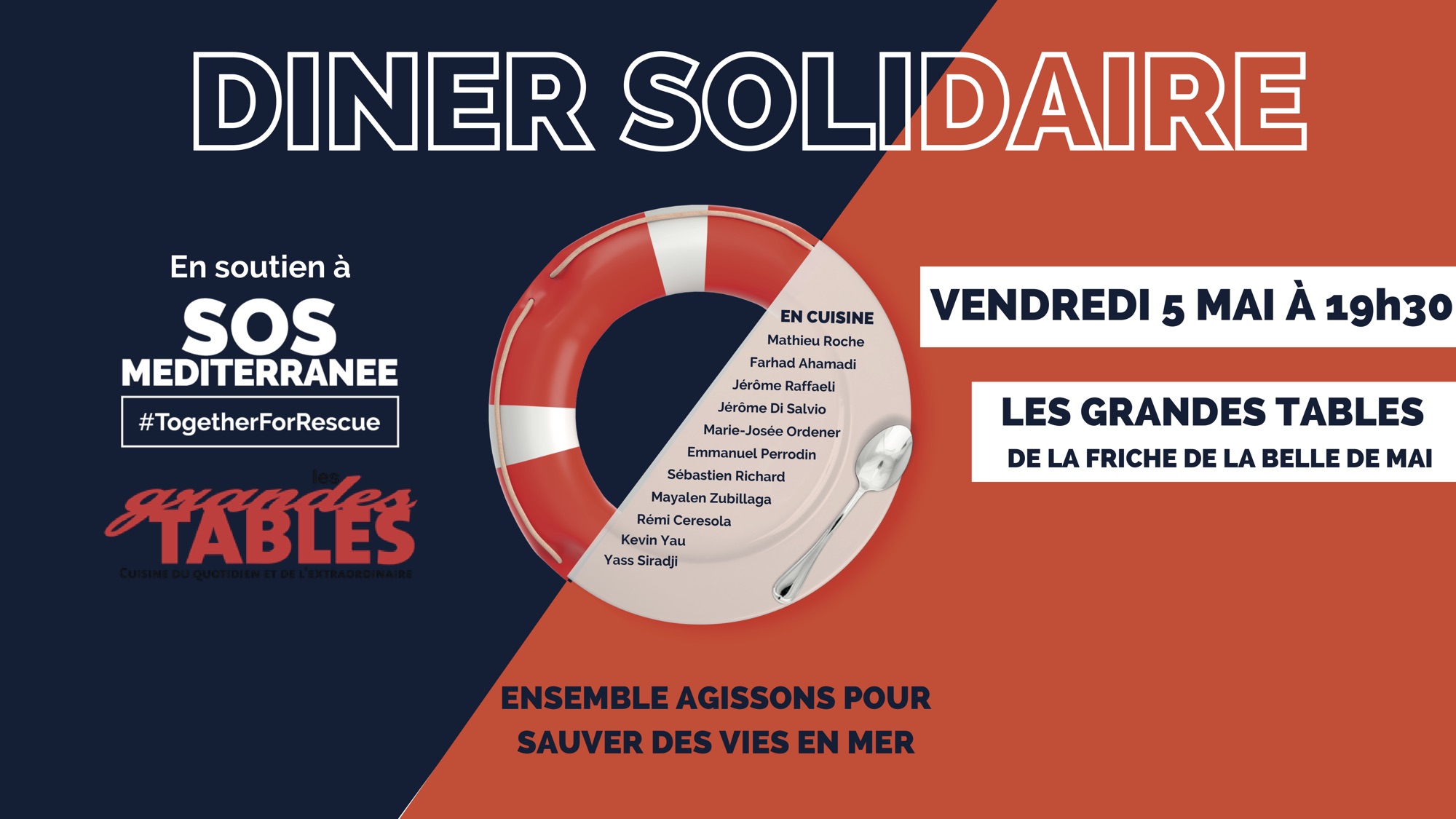 Dîner solidaire SOS Méditerranée